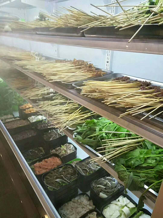 火锅店用麻辣烫柜,豪华点菜柜